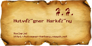 Hutvágner Harkány névjegykártya